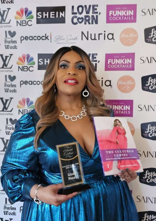 Linda Peavy, winner, Best Writer, The Cultured Curves Guide to Style for Mature Curvy Women.